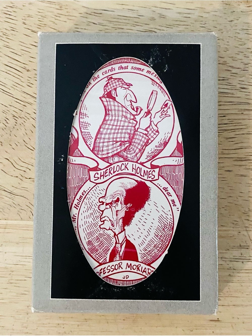 Sealed deck playing cards Sherlock Holmes Caricatures 1989